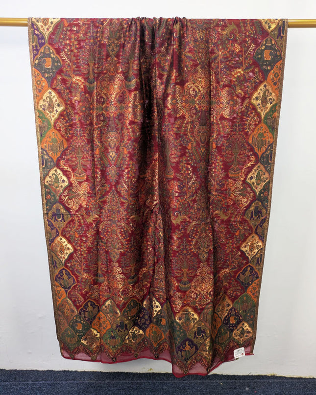 Fancy Pure Indian Kani Moonlight Shawl (Ready To Wear)