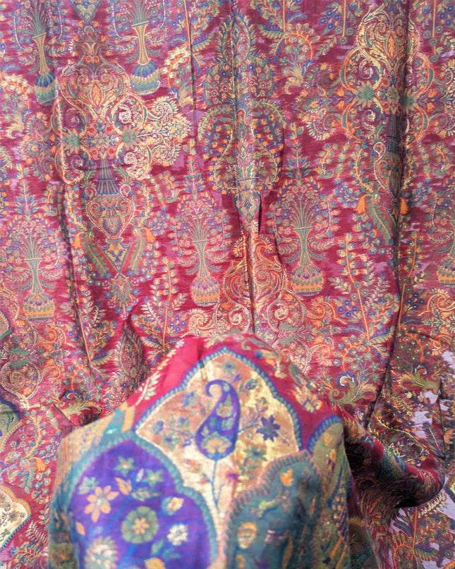 Fancy Pure Indian Kani Moonlight Shawl (Ready To Wear)