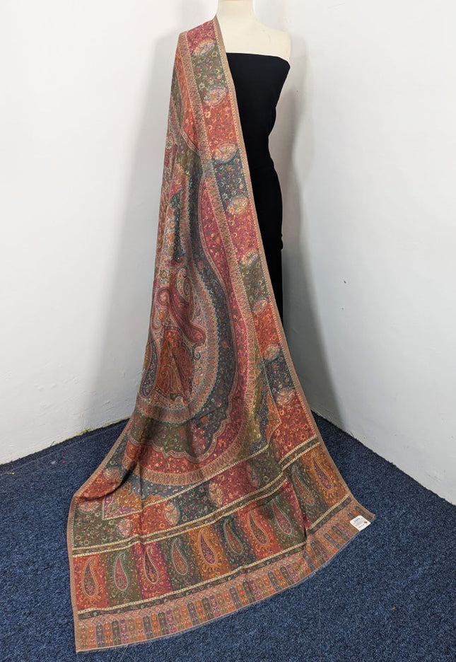 Luxury Pure Indian Kani Moonlight Shawl (Ready To Wear)