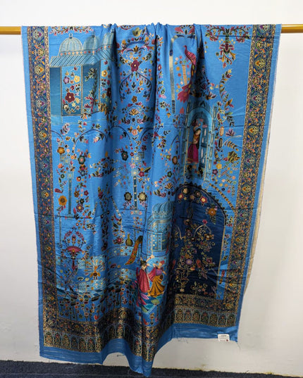 Exclusive Pure Indian Moonlight Kani Silk Shawl (Ready To Wear)