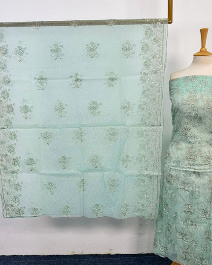 Fancy Khadi Net Mother Collection with Pakka Tanka Work 2PC Unstitched