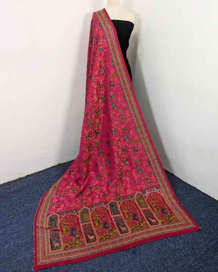 Fancy Pure Indian Moonlight Kani Silk Shawl (Ready To Wear)