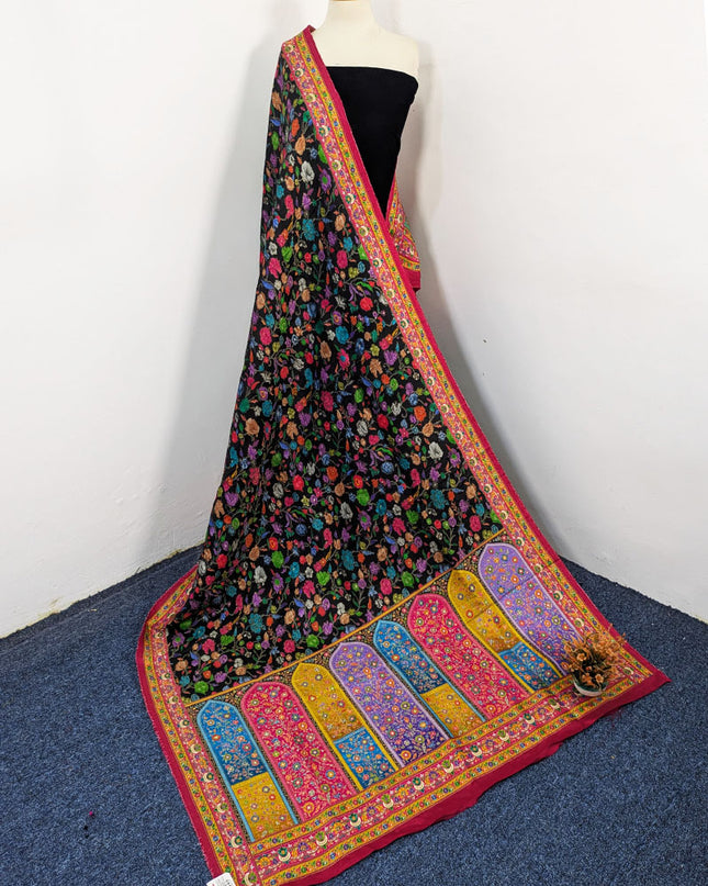 Exclusive Pure Indian Moonlight Kani Silk Shawl (Ready To Wear)
