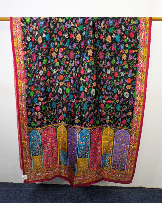 Exclusive Pure Indian Moonlight Kani Silk Shawl (Ready To Wear)