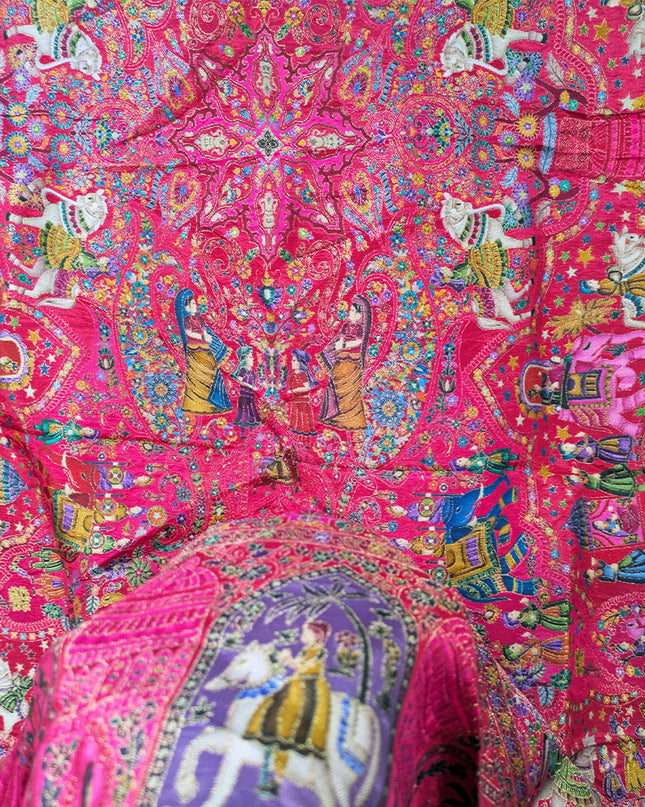 Premium Pure Indian Moonlight Kani Silk Shawl (Ready To Wear)
