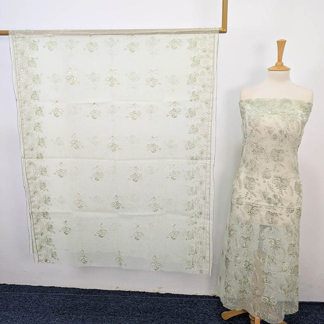 Embroidered khaadi Net 2PC