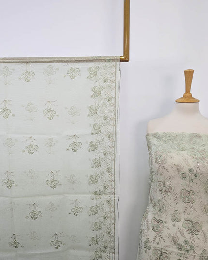 Embroidered khaadi Net 2PC