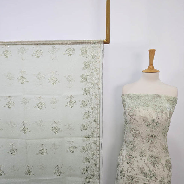 Embroidered khaadi Net 2PC