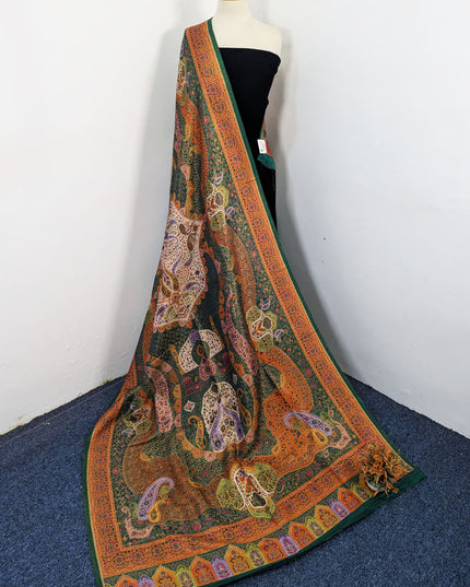 Fancy Pure Indian Moonlight Kani Silk Shawl (Ready To Wear)