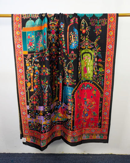 Exquisite Pure Indian Moonlight Kani Silk Shawl (Ready To Wear)