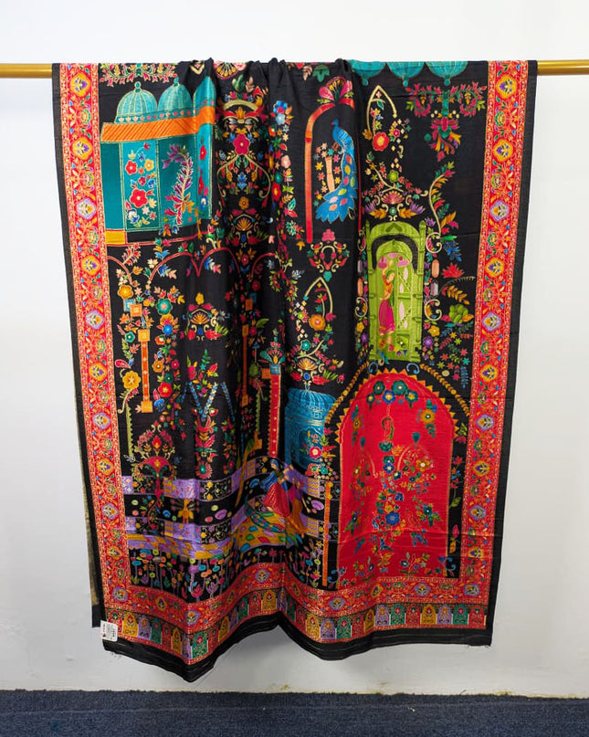 Exquisite Pure Indian Moonlight Kani Silk Shawl (Ready To Wear)