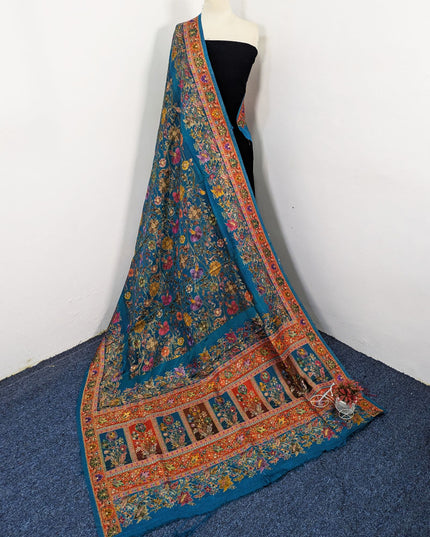 Exclusive Pure Indian Moonlight Kani Silk Shawl (Ready To Wear)