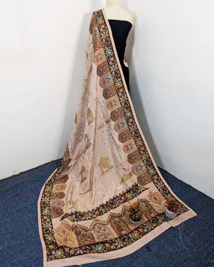 Premium Pure Indian Moonlight Kani Silk Shawl (Ready To Wear)