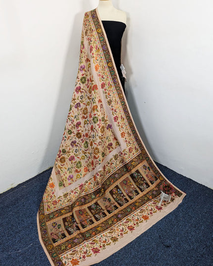 Exquisite Pure Indian Moonlight Kani Silk Shawl (Ready To Wear)