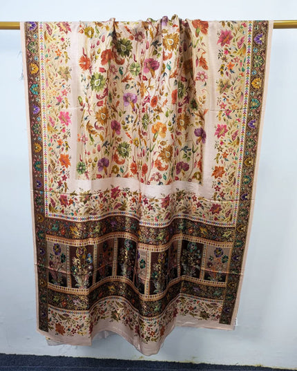 Exquisite Pure Indian Moonlight Kani Silk Shawl (Ready To Wear)
