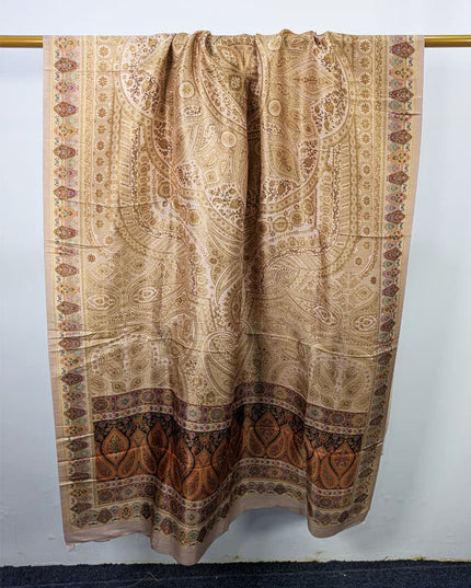 Luxury Pure Indian Moonlight Kani Silk Shawl (Ready To Wear)