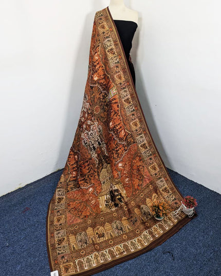Premium Pure Indian Moonlight Kani Silk Shawl (Ready To Wear)