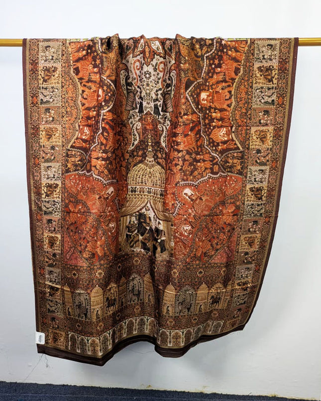 Premium Pure Indian Moonlight Kani Silk Shawl (Ready To Wear)