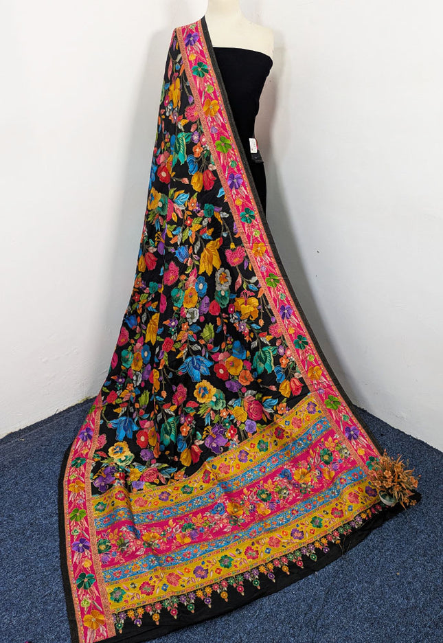 Exquisite Pure Indian Moonlight Kani Silk Shawl (Ready To Wear)
