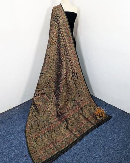 Luxury Pure Indian Moonlight Kani Silk Shawl (Ready To Wear)