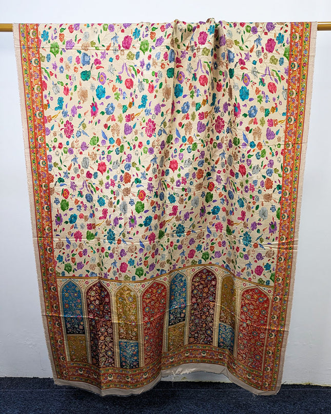 Premium Pure Indian Moonlight Kani Silk Shawl (Ready To Wear)