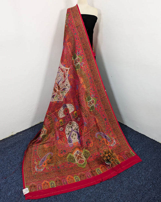 Exquisite Pure Indian Moonlight Kani Silk Shawl (Ready To Wear)