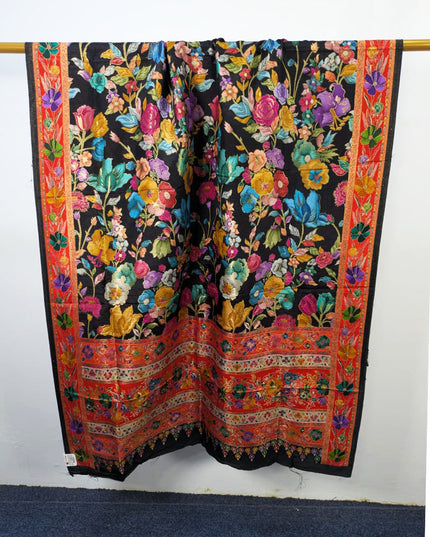 Luxury Pure Indian Moonlight Kani Silk Shawl (Ready To Wear)