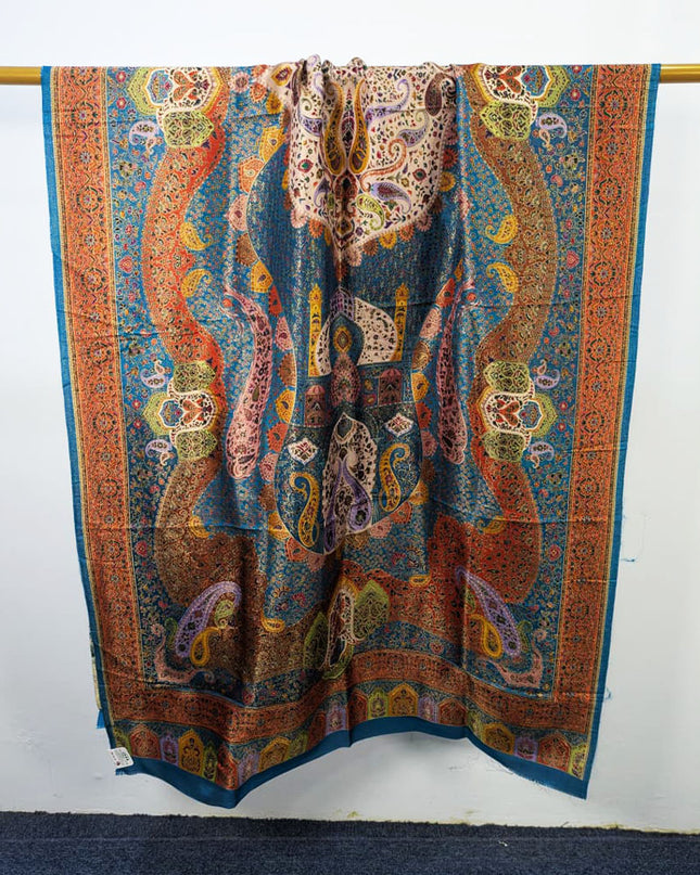 Exclusive Pure Indian Moonlight Kani Silk Shawl (Ready To Wear)