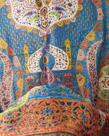Exclusive Pure Indian Moonlight Kani Silk Shawl (Ready To Wear)