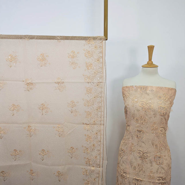 Embroidered khaadi Net 2PC