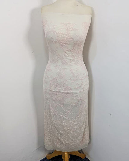 Handmade Kacha Tanka Full Jaal Work Pure China Crinkle 2Pc (Dyeable)