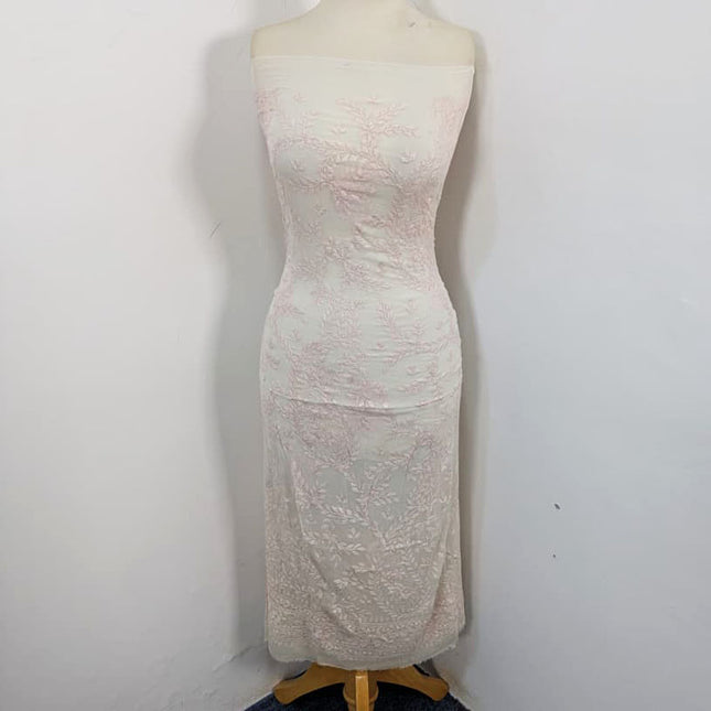 Handmade Kacha Tanka Full Jaal Work Pure China Crinkle 2Pc (Dyeable)