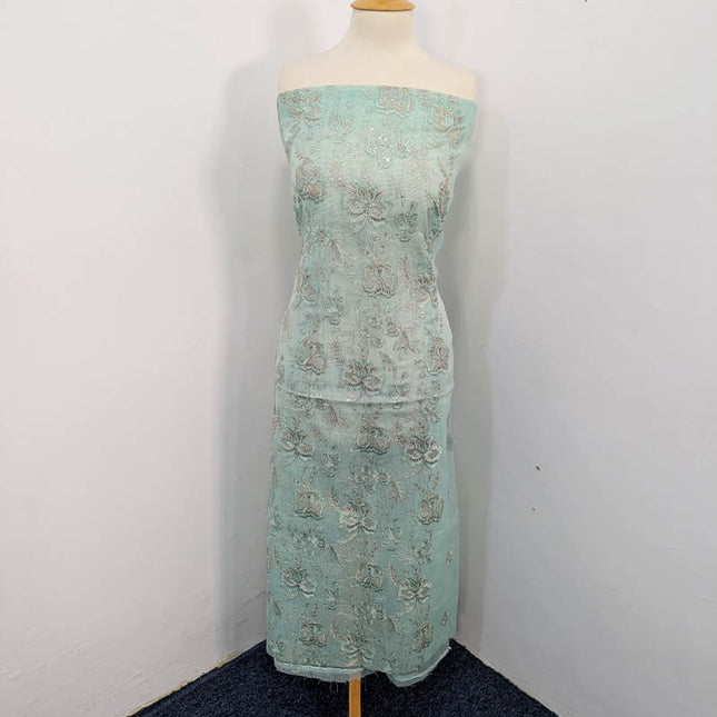 Embroidered khaadi Net 2PC