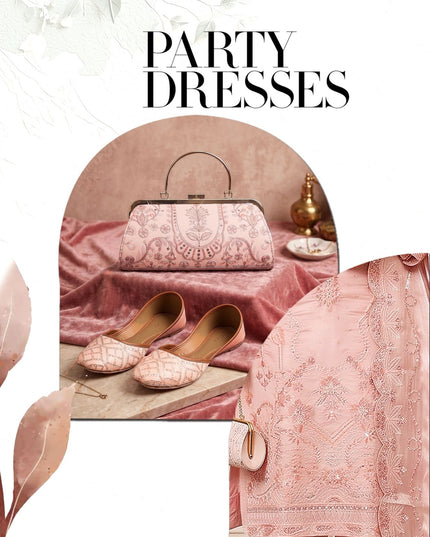 Fancy Shisha Silk with Adda Work Shirt & Dupatta 3Pc - Mah e Rooh (Elzoria)