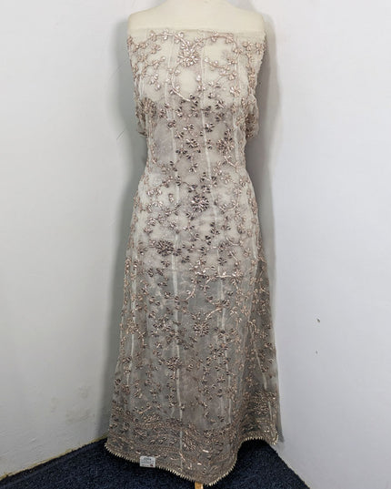Dyeable Organza with Handmade Full Jaal Gotta Work Frock 2Pc Unstitched
