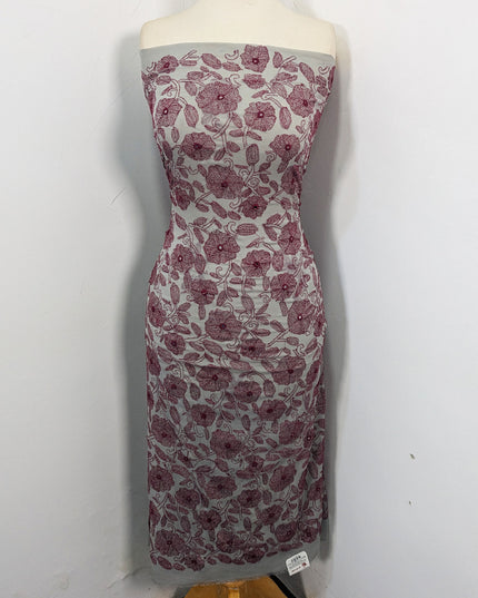 Handamde Kacha Tanka + Mirror Work Chiffon 2Pc Unstitched