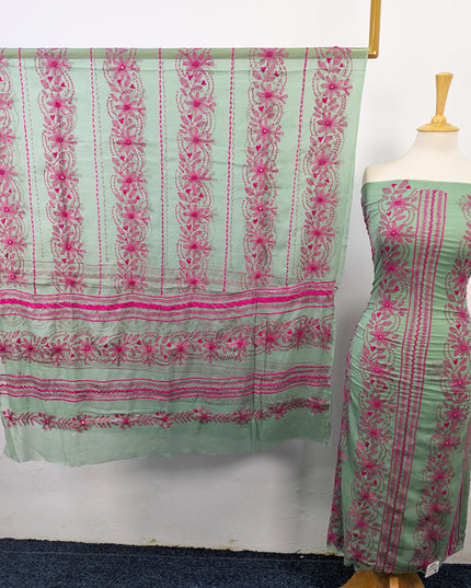 Chiffon with Handmade Tarkashi + Kacha Tanka Work 2Pc Unstitched