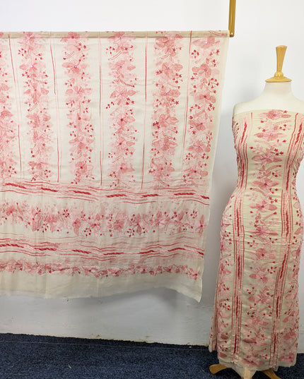 Fancy Handmade Tarkashi + Kacha Tanka Work Chiffon 2Pc Unstitched