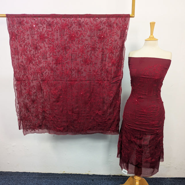 Chiffon with Handmade Tarkashi + Kacha Tanka Work 2Pc Unstitched