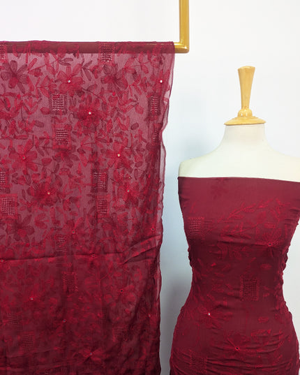 Chiffon with Handmade Tarkashi + Kacha Tanka Work 2Pc Unstitched