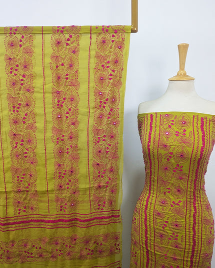 Handmade Tarkashi + Kacha Tanka Work Chiffon 2Pc Unstitched