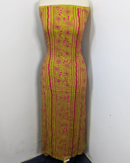 Handmade Tarkashi + Kacha Tanka Work Chiffon 2Pc Unstitched