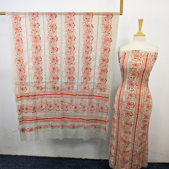 Chiffon with Handmade Tarkashi + Kacha Tanka Work 2Pc Unstitched