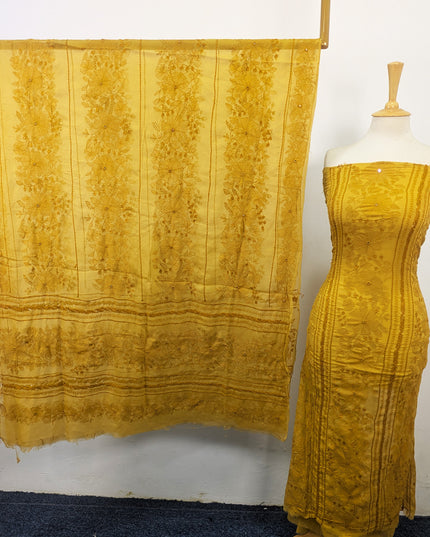 Chiffon with Handmade Tarkashi + Kacha Tanka Work 2Pc Unstitched