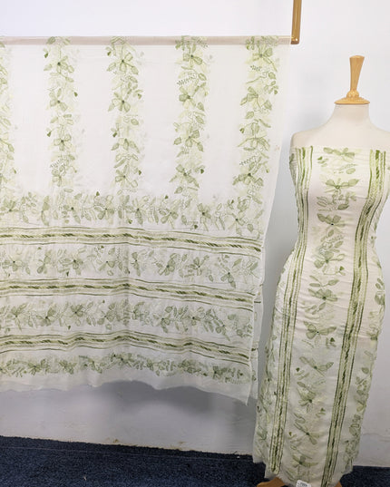 Fancy Handmade Tarkashi + Kacha Tanka Work Chiffon 2Pc Unstitched