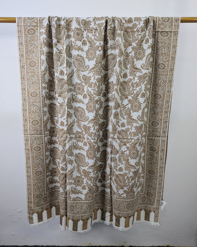 Premium Wool Pashmina with Kani Jaal Work Shawl