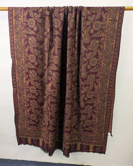 Premium Wool Pashmina with Kani Jaal Work Shawl