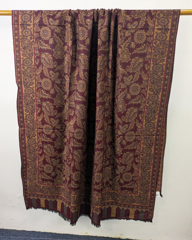 Premium Wool Pashmina with Kani Jaal Work Shawl
