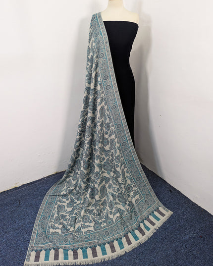 Premium Wool Pashmina with Kani Jaal Work Shawl