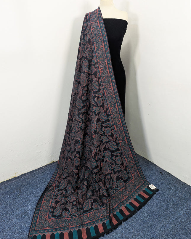 Premium Wool Pashmina with Kani Jaal Work Shawl